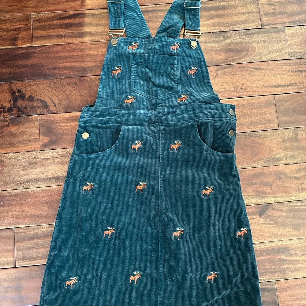 Kiel James Patrick "The Great Moose" Corduroy Overall Jumper Green Size Small - Picture 2 of 7